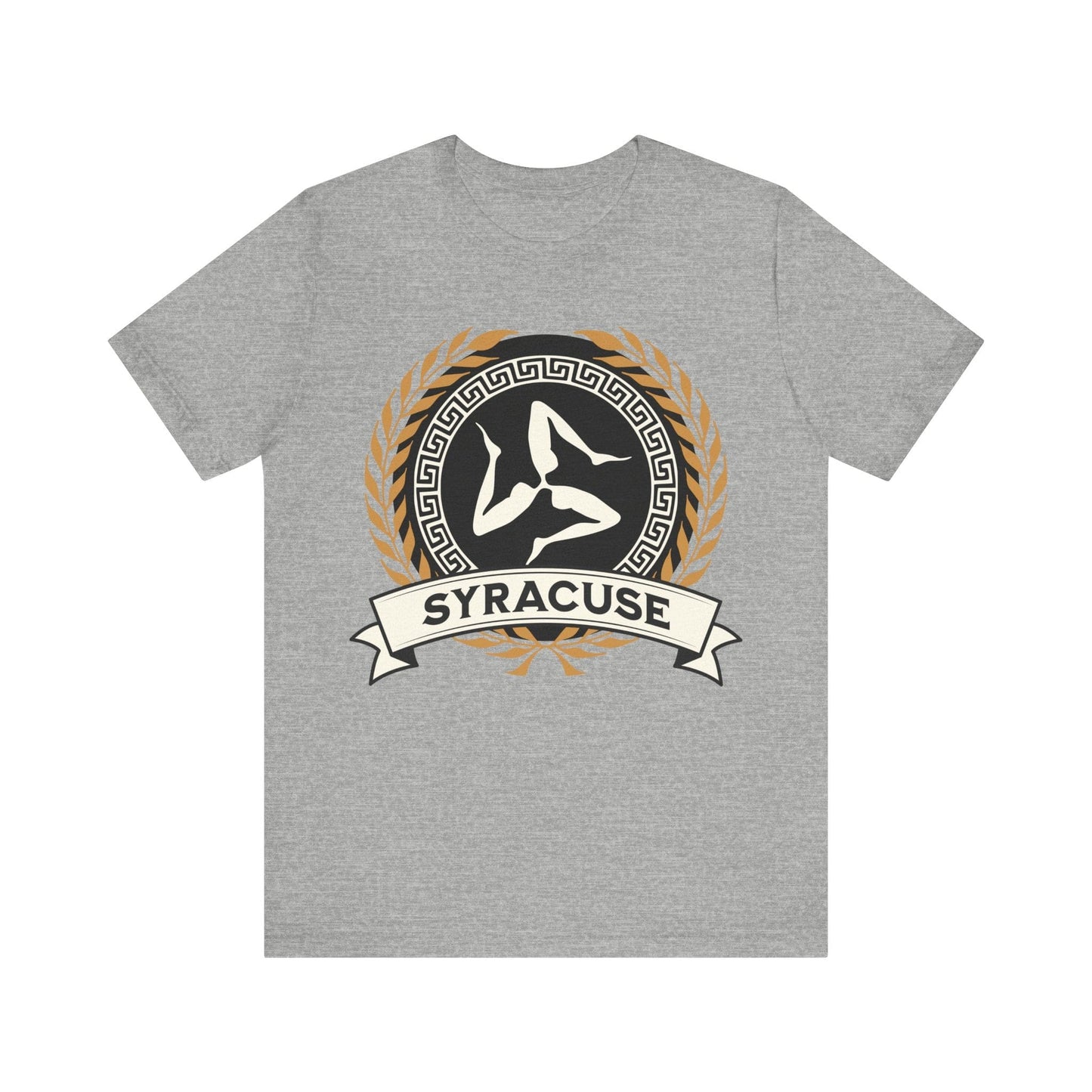 Athletic Heather / S Syracuse Ancient Greek City-State - Polis of Syracuse Symbol - Syracusan History - T-shirt