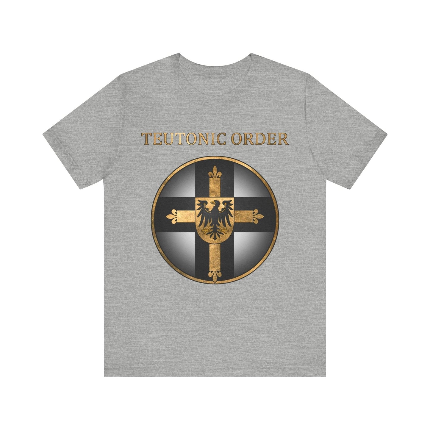 Athletic Heather / S Teutonic Order Symbol - Teutonic Knights T-shirt