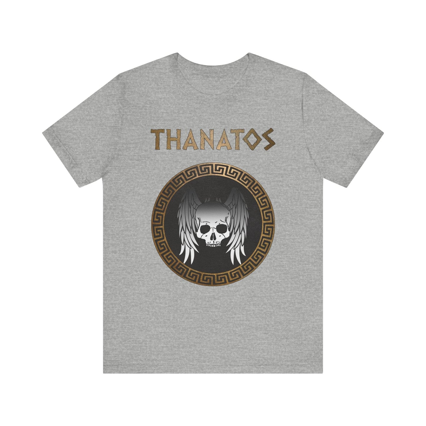 Athletic Heather / S Thanatos Ancient Greek God T-Shirt