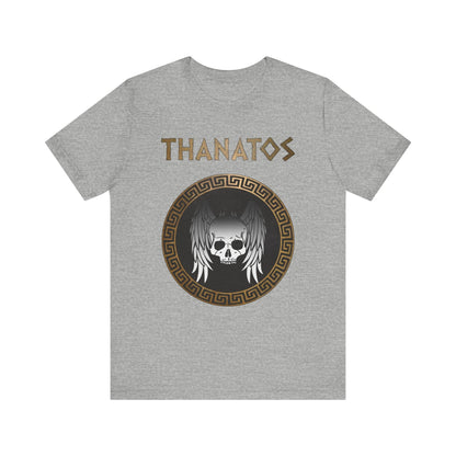 Athletic Heather / S Thanatos Ancient Greek God T-Shirt