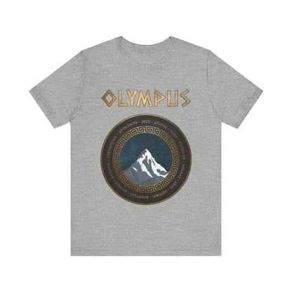 Athletic Heather / S The Twelve Olympians Greek Gods and Goddesses - Mount Olympus T-Shirt