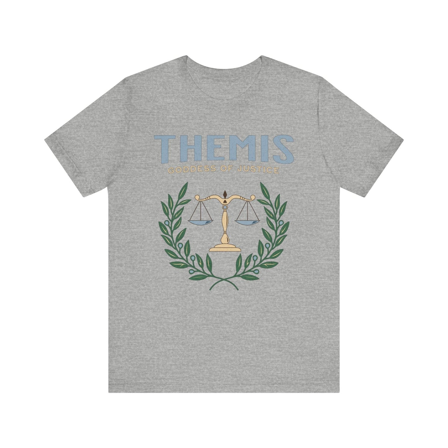 Athletic Heather / S Themis Greek Goddess of Justice - Ancient Greek Mythology T-shirt