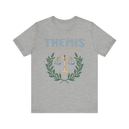 Athletic Heather / S Themis Greek Goddess of Justice - Ancient Greek Mythology T-shirt