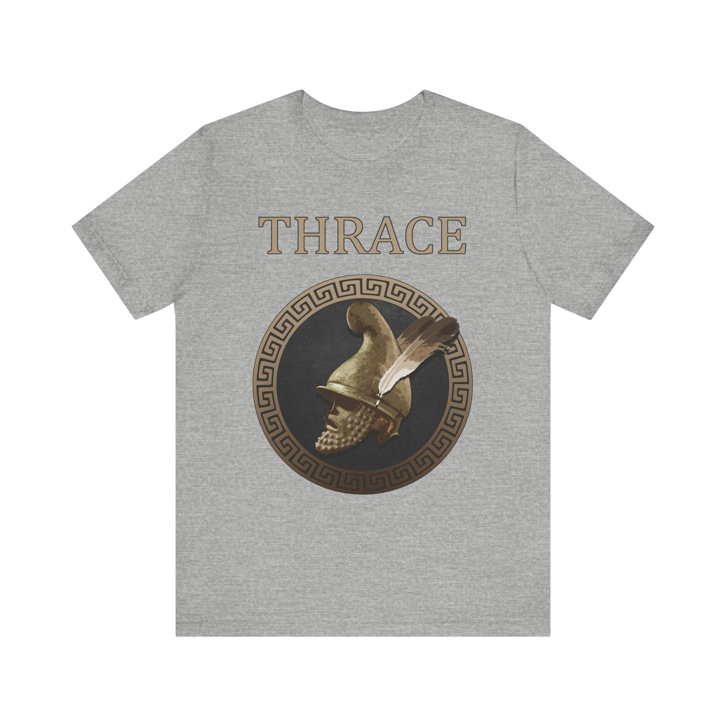 Athletic Heather / S Thrace - Ancient Thracian Helmet - Ancient Thrace T-shirt