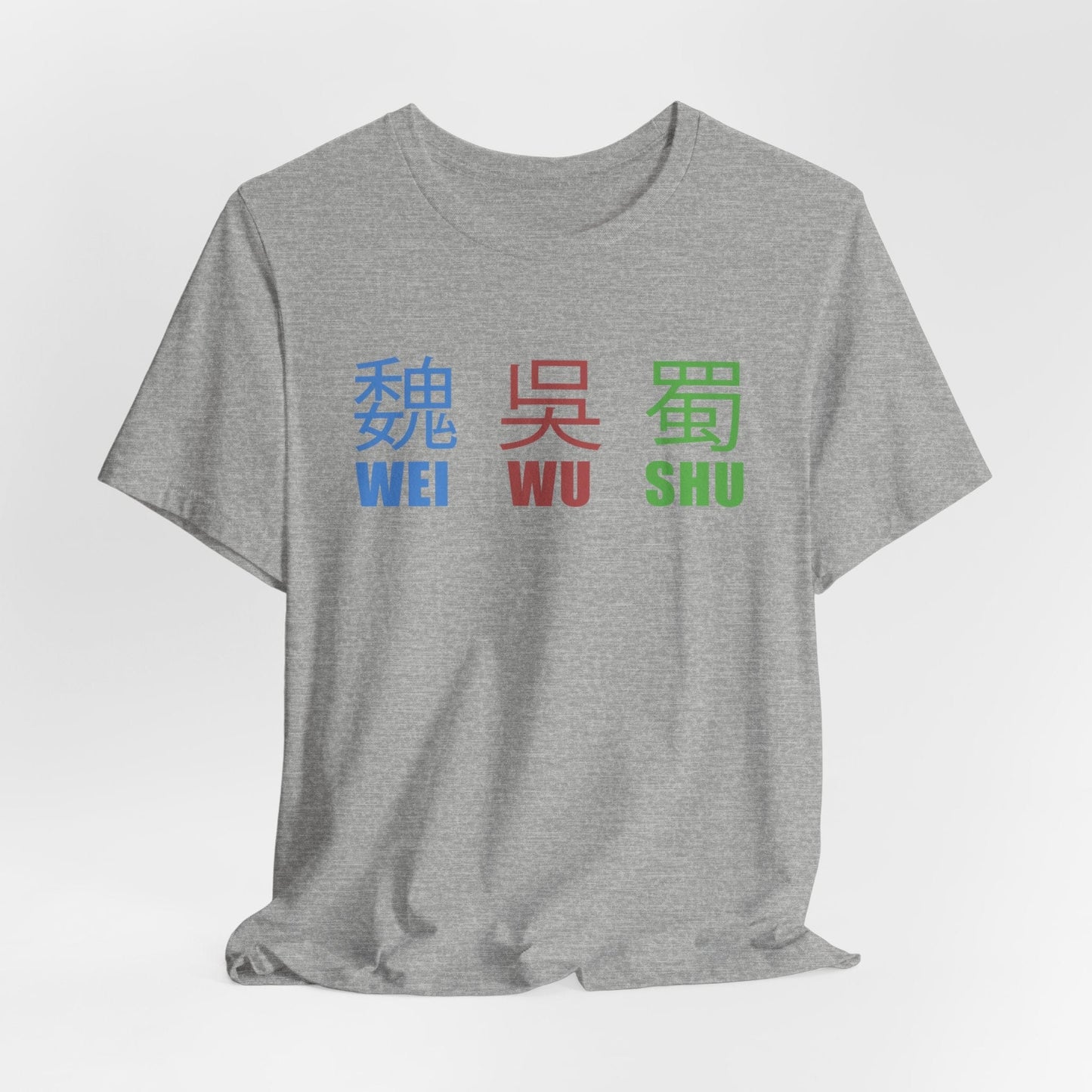Athletic Heather / S Three Kingdoms Wei Wu Shu T-Shirt