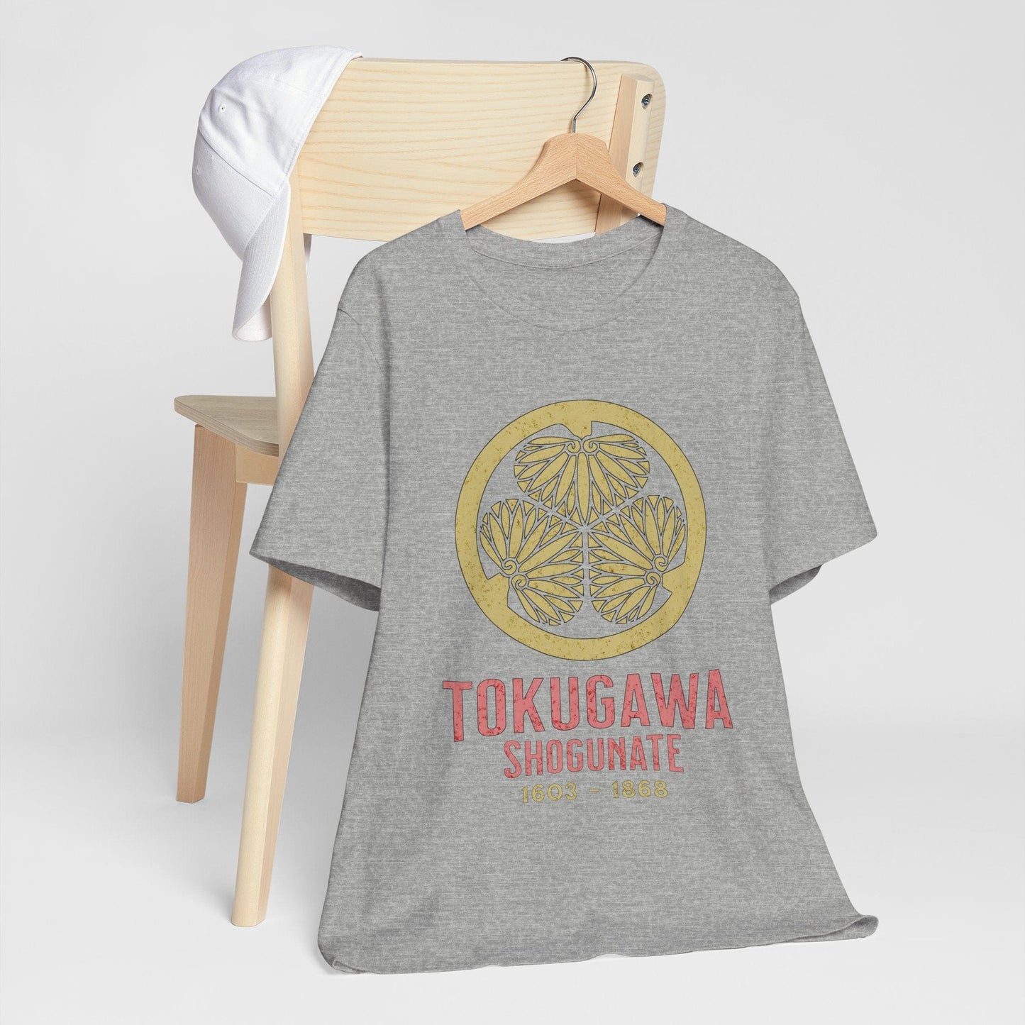 Athletic Heather / S Tokugawa Shogunate Shirt  - Sengoku Japan - Japanese History Daimyo T-shirt