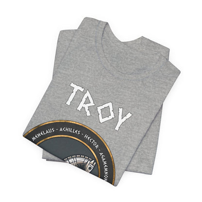 Athletic Heather / S Trojan Horse - Heroes of the Trojan War - Troy T-Shirt