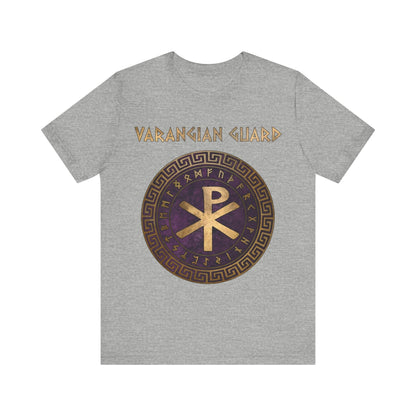 Athletic Heather / S Varangian Guard Byzantine Empire Chi Rho with Runes T-Shirt