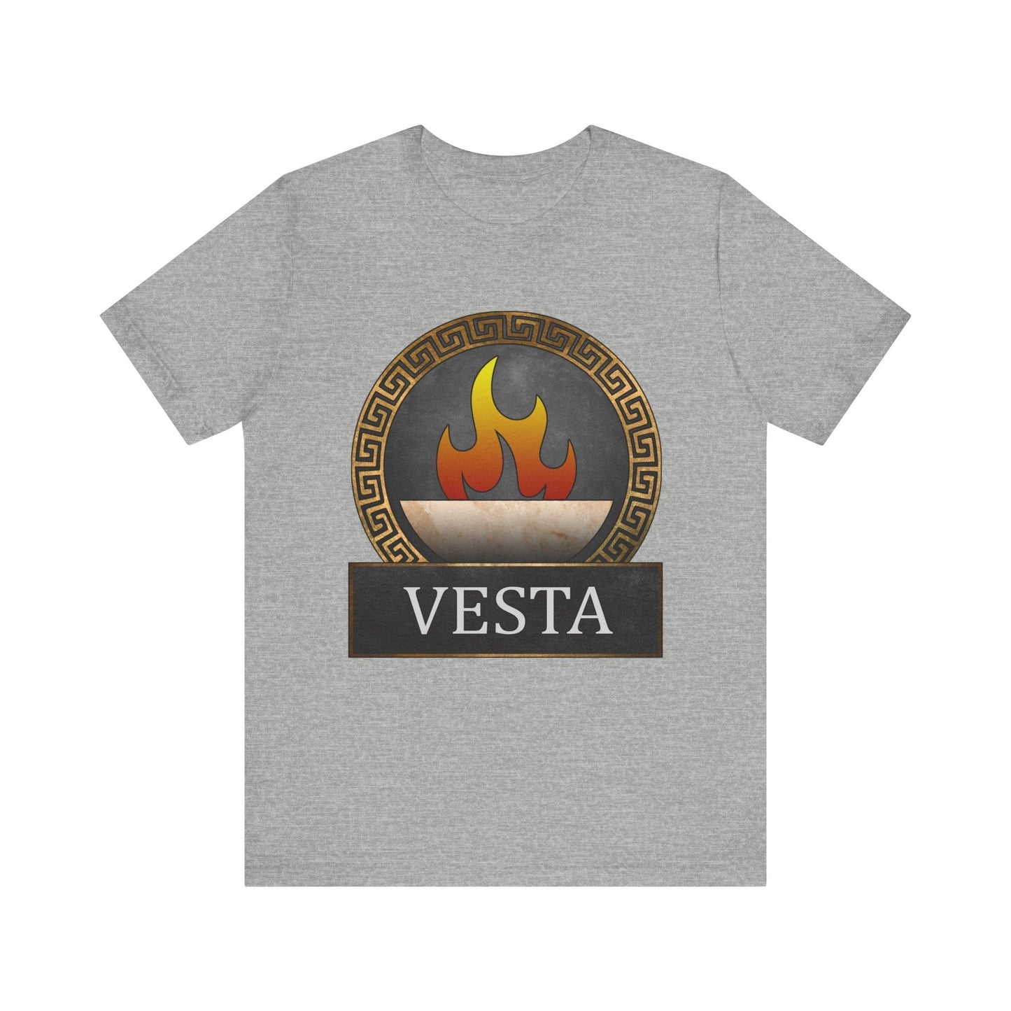 Athletic Heather / S Vesta Roman Goddess Symbol T-Shirt