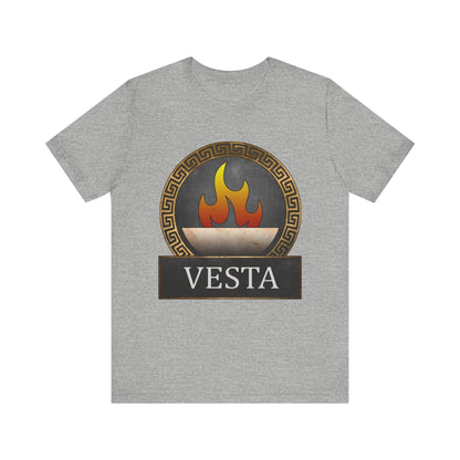 Athletic Heather / S Vesta Roman Goddess Symbol T-Shirt