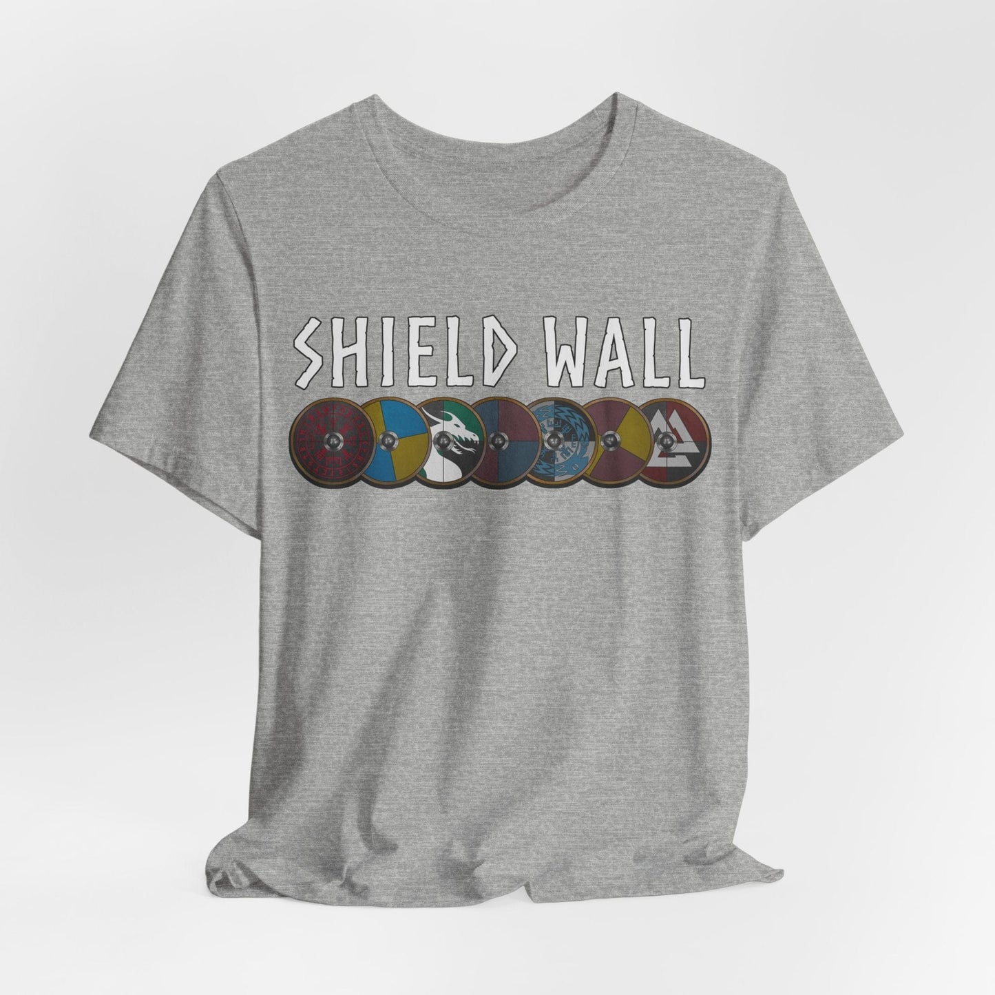 Athletic Heather / S Viking Shield Wall T-Shirt