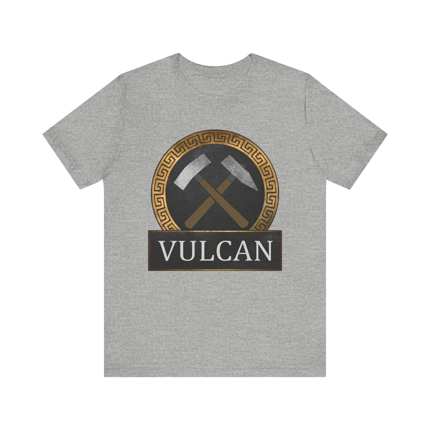 Athletic Heather / S Vulcan Ancient Roman God T-Shirt