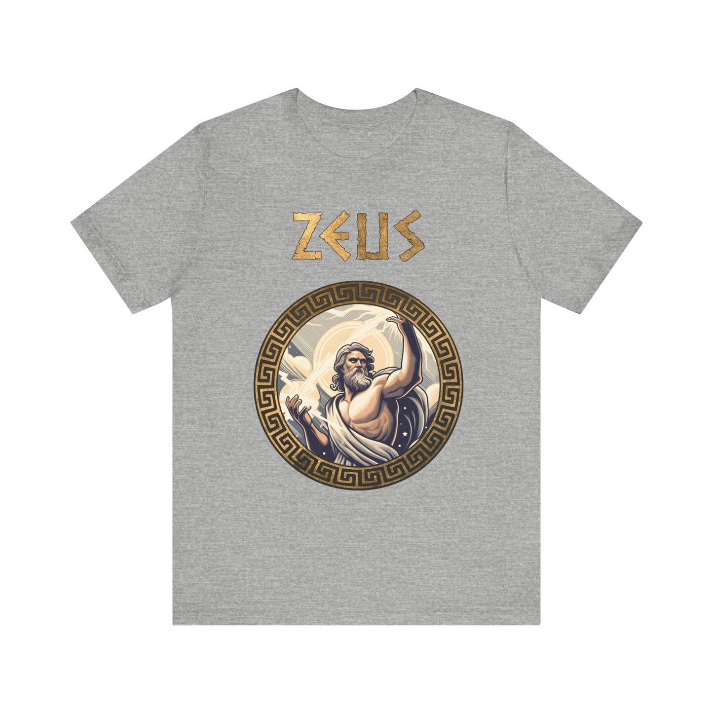 Athletic Heather / S Zeus King of the Greek Gods T-Shirt