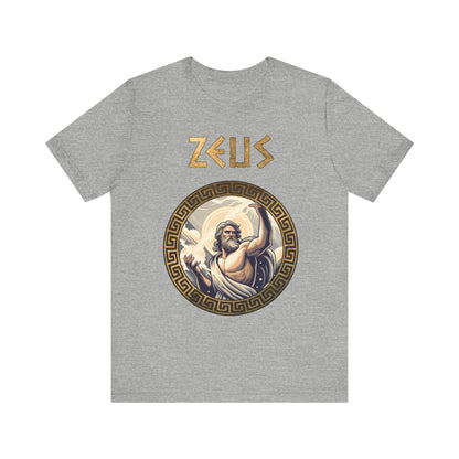 Athletic Heather / S Zeus King of the Greek Gods T-Shirt
