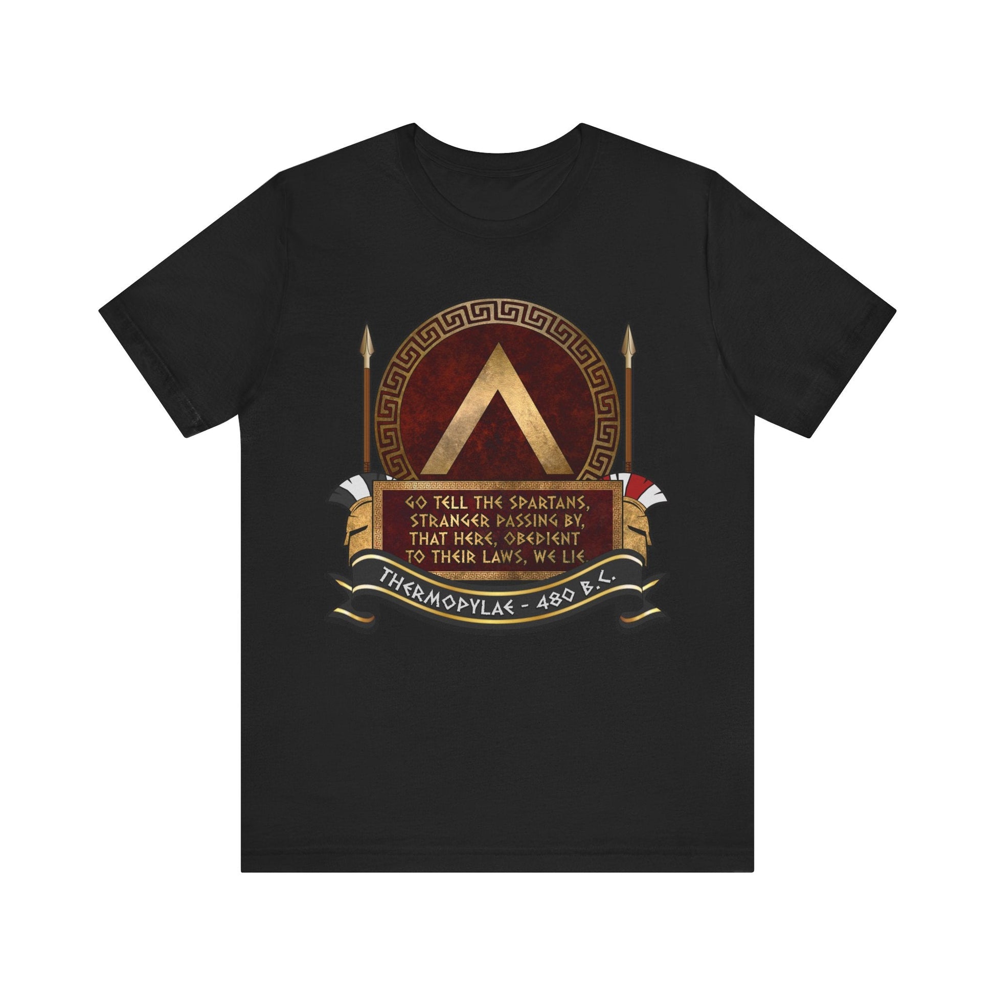 Battle of Thermopylae Spartan Epitaph T-Shirt