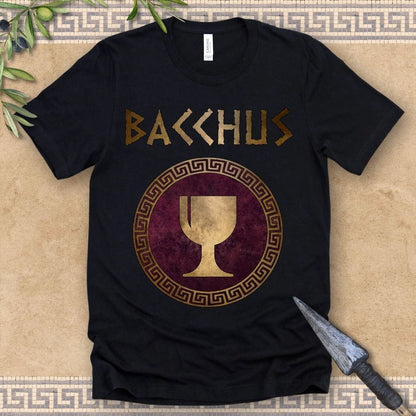Black / 2XL Bacchus Roman God of Wine and Festivals T-Shirt