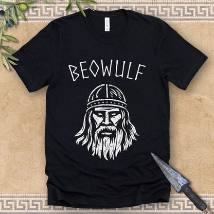 Black / 2XL Beowulf - Warrior of the Geats - Epic of Beowulf T-shirt
