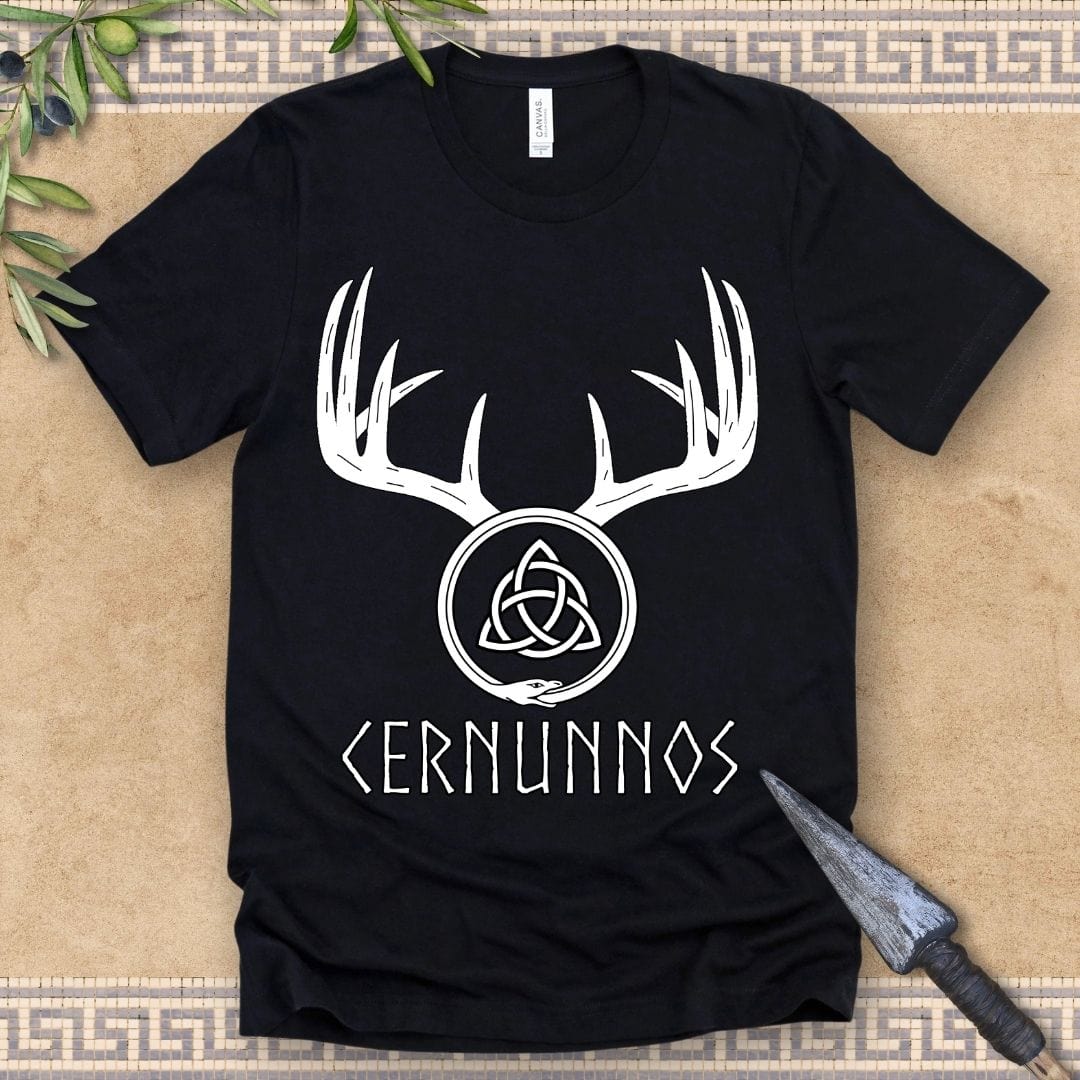 Black / 2XL Cernunnos Celtic God T-Shirt