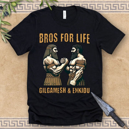 Black / 2XL Gilgamesh and Enkidu Bros for Life T-Shirt