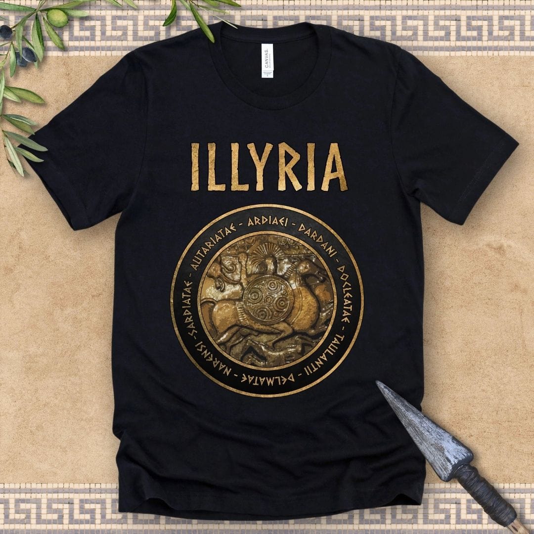 Black / 2XL Illyria Ancient Illyrian Tribes T-Shirt