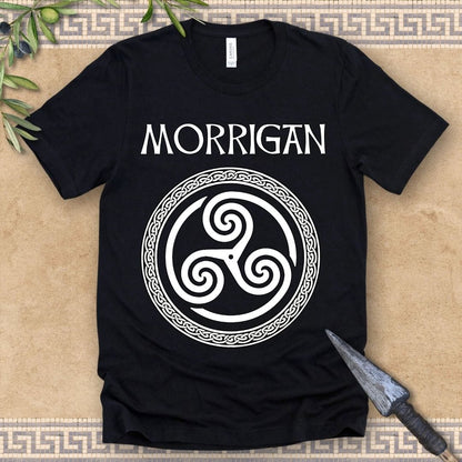 Black / 2XL Morrigan Celtic Goddess T-Shirt