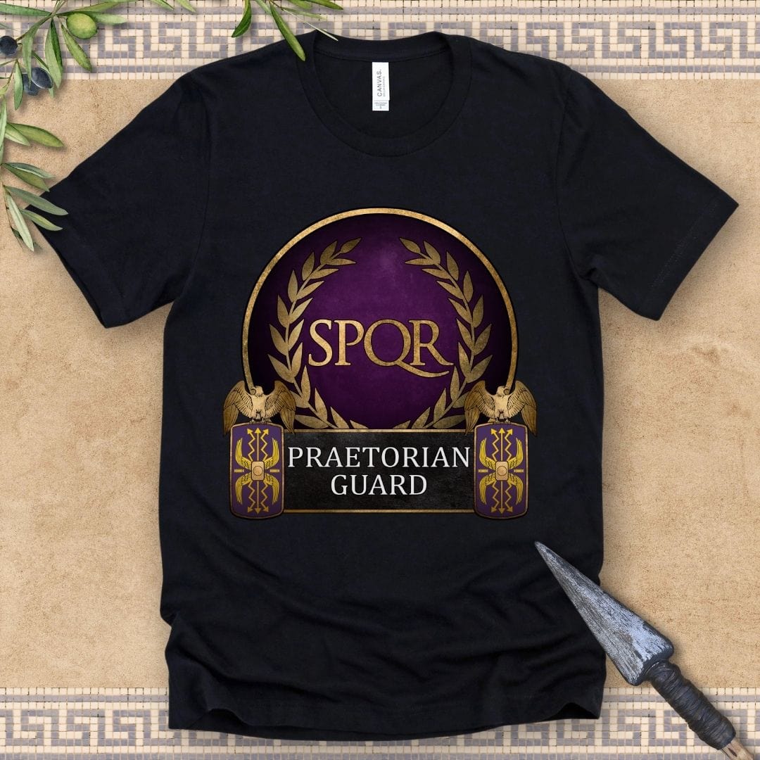 Black / 2XL Praetorian Guard SPQR T-Shirt