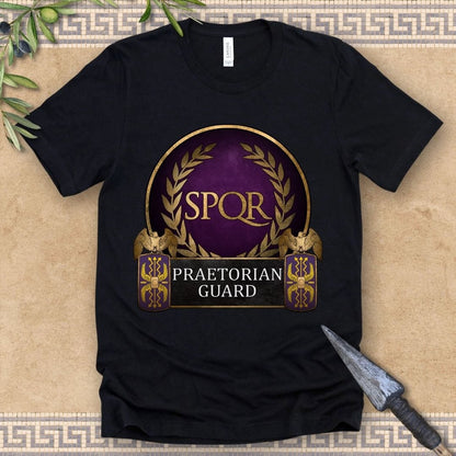 Black / 2XL Praetorian Guard SPQR T-Shirt