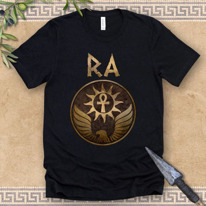 Black / 2XL Ra Ancient Egyptian God T-Shirt