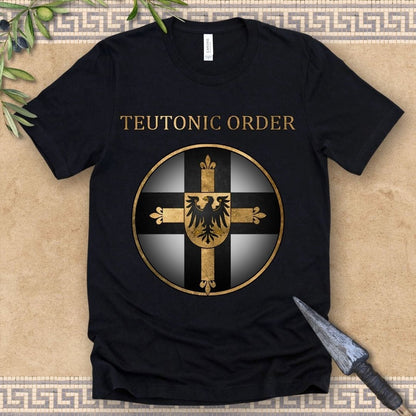 Black / 2XL Teutonic Order Symbol - Teutonic Knights T-shirt