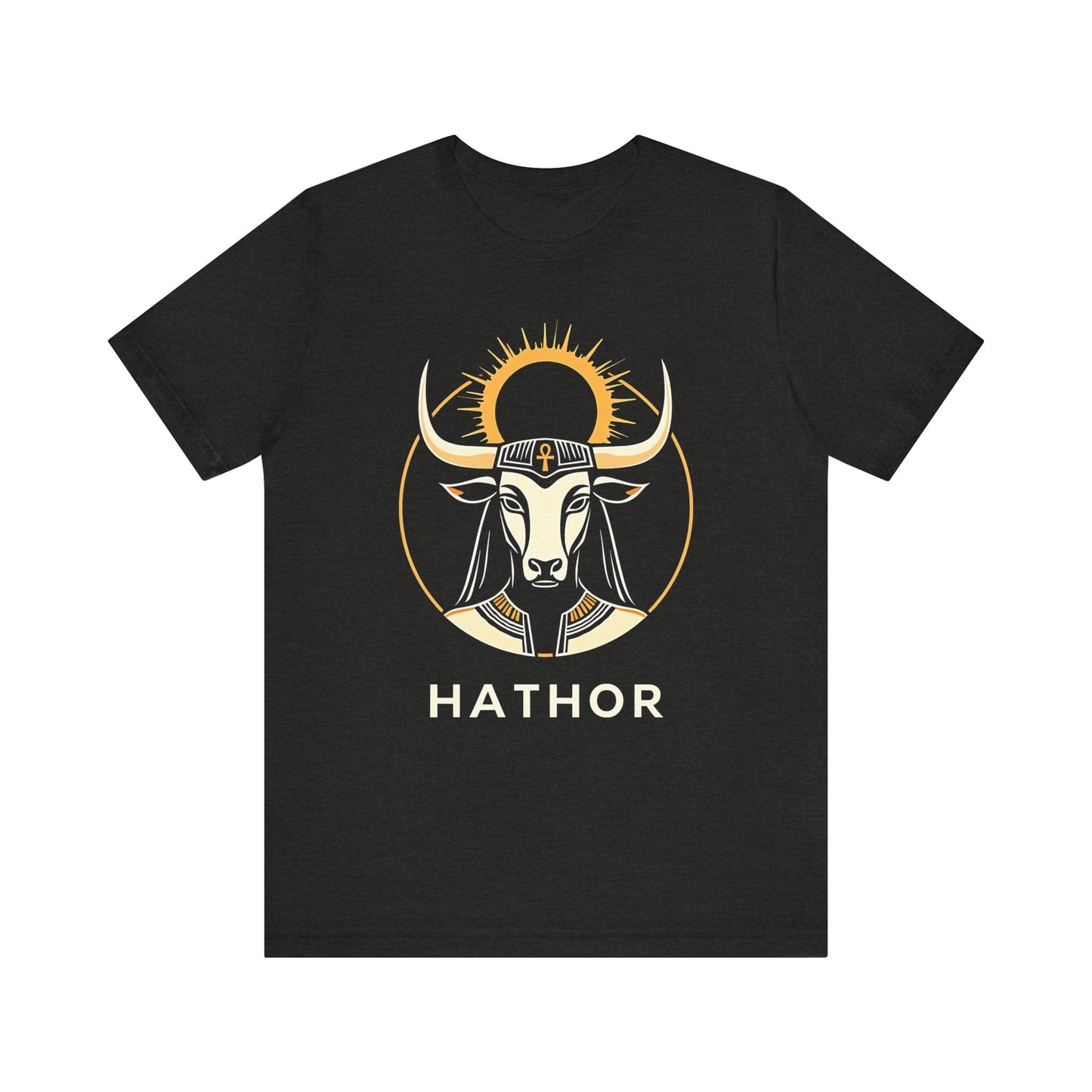 Black Heather / S Hathor Ancient Egyptian Goddess T-shirt
