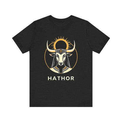 Black Heather / S Hathor Ancient Egyptian Goddess T-shirt