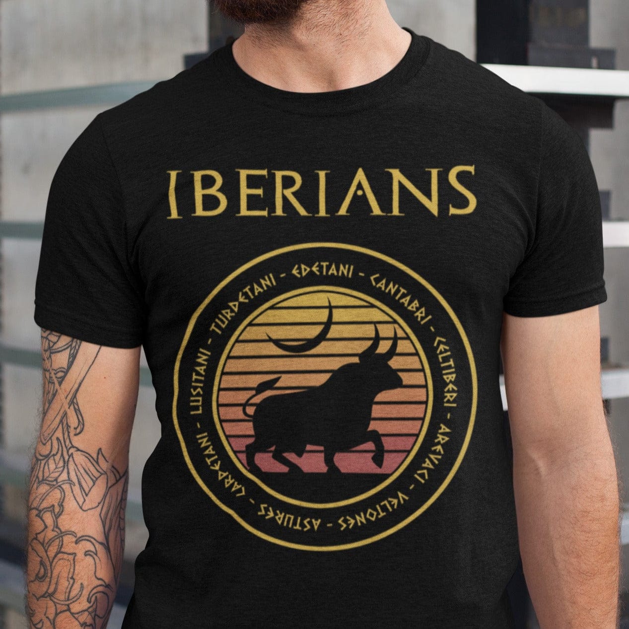 Black Heather / S Iberians - Ancient Iberia Tribes T-Shirt