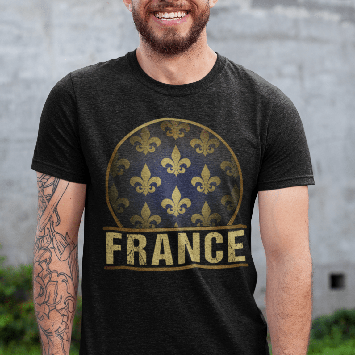 Black Heather / S Kingdom of France Fleur-de-lis T-Shirt