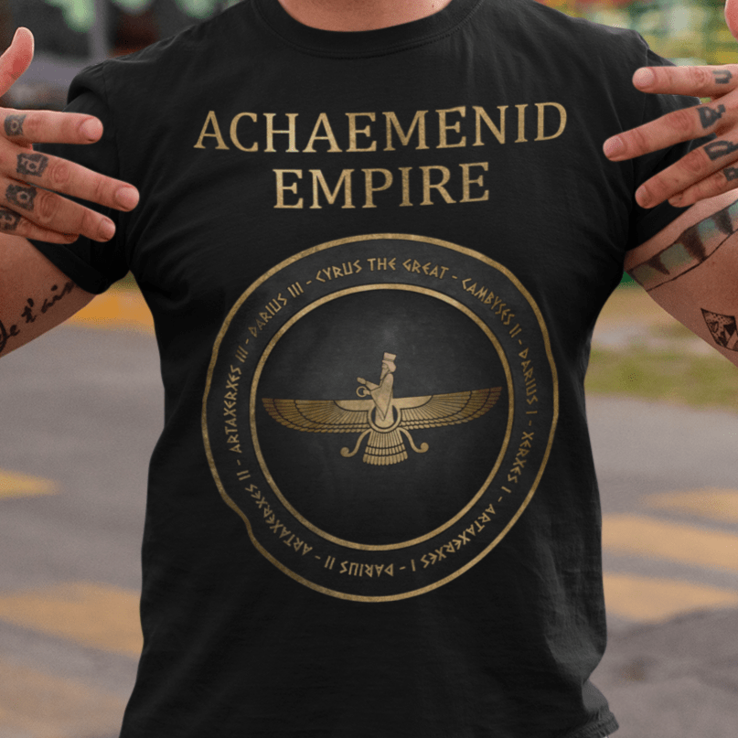 Black / S Achaemenid Persia Kings T-Shirt