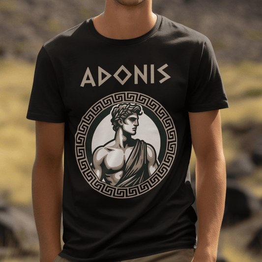 Black / S Adonis Greek God T-Shirt
