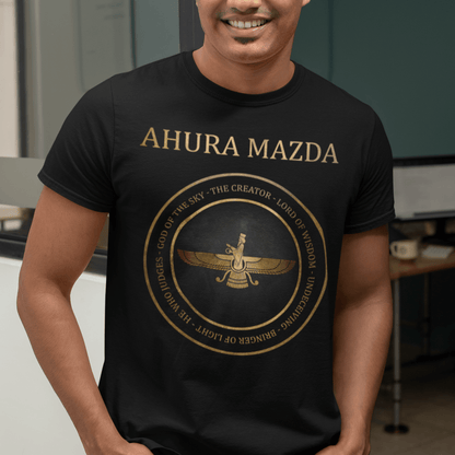 Black / S Ahura Mazda - Zoroastrianism T-Shirt