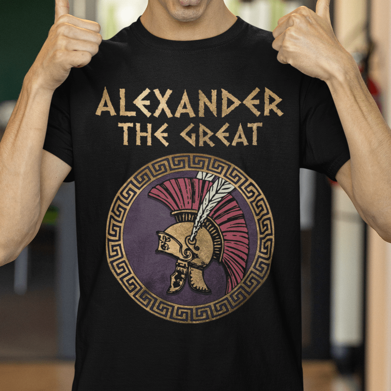 Black / S Alexander the Great Conquer T-shirt