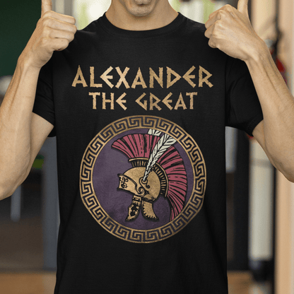 Black / S Alexander the Great Conquer T-shirt