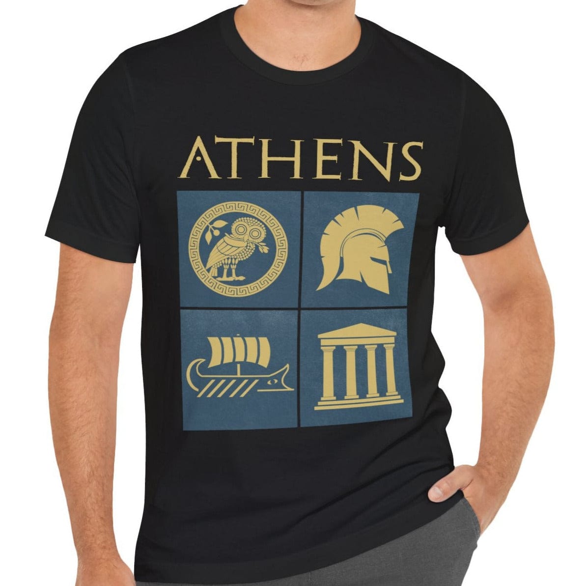 Black / S Ancient Athens - History of the Athenians T-shirt