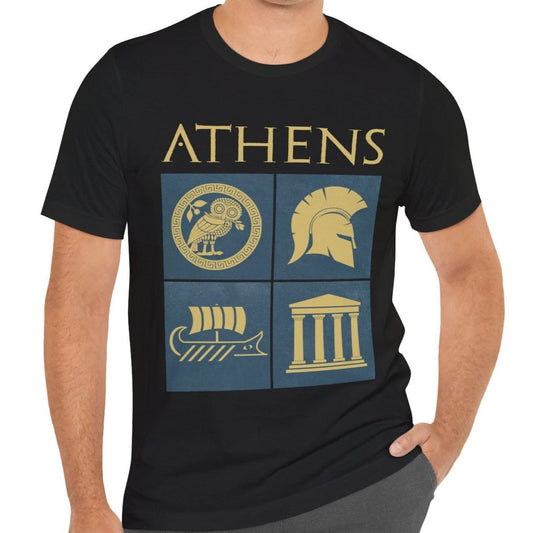 Black / S Ancient Athens - History of the Athenians T-shirt
