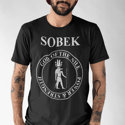Black / S Ancient Egypt God Sobek T-Shirt