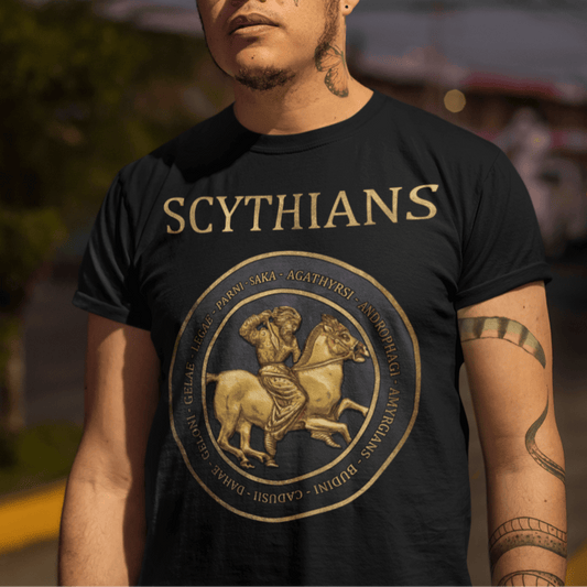 Black / S Ancient Scythian Tribes T-Shirt