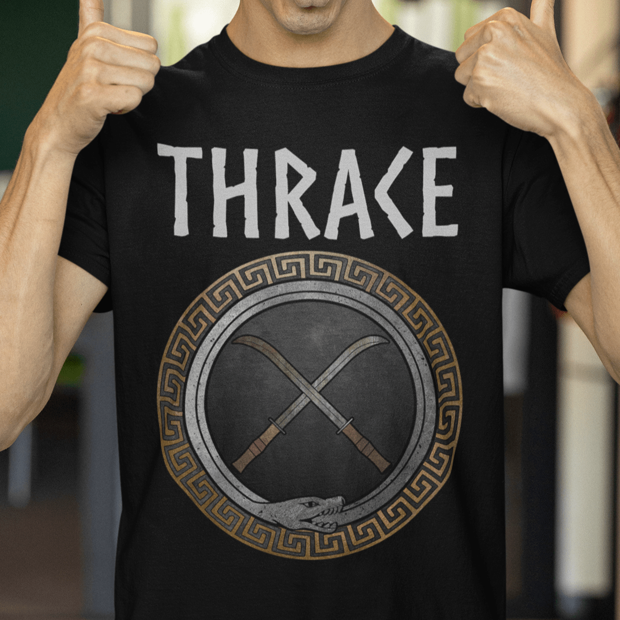Black / S Ancient Thrace Rhomphaia T-Shirt