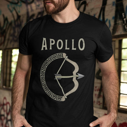 Black / S Apollo Greek God Bow T-Shirt