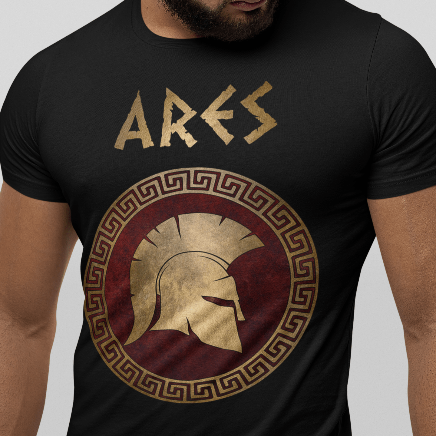 Black / S Ares Ancient Greek God of War T-Shirt