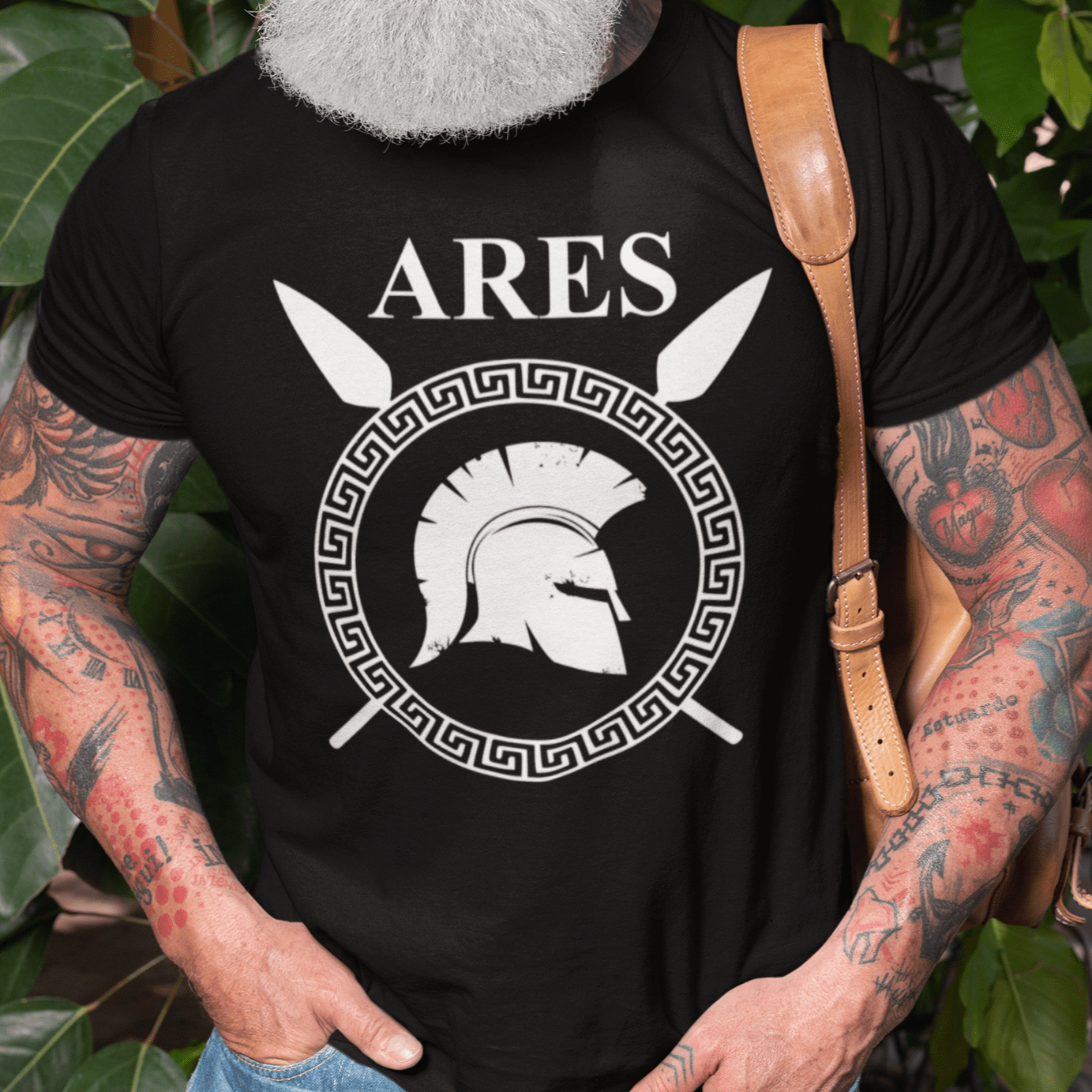 Black / S Ares Greek God of War T-Shirt