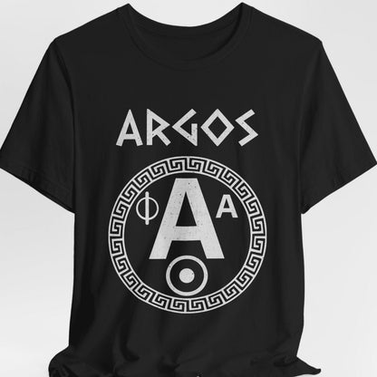 Black / S Argos Ancient Greek Polis T-Shirt
