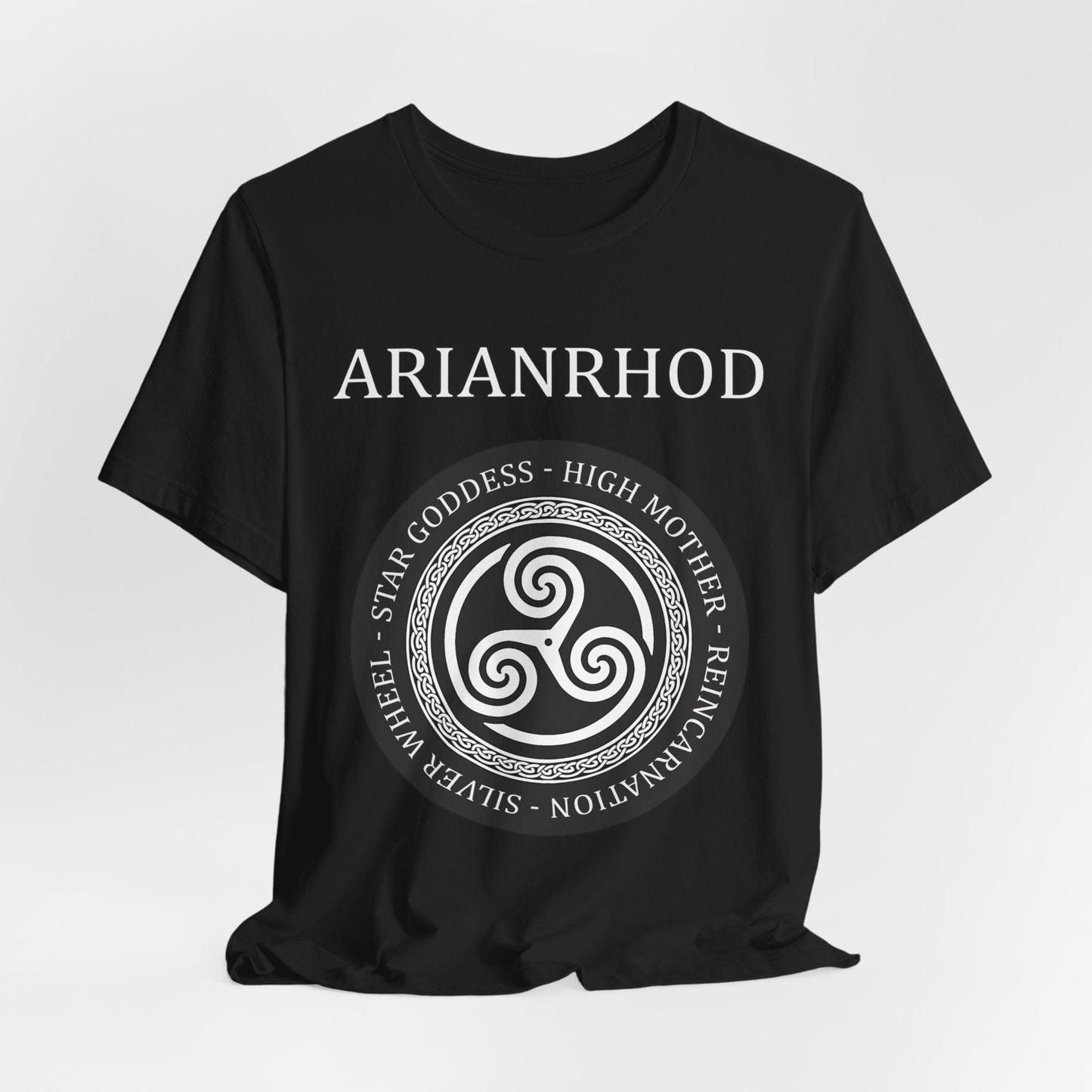 Black / S Arianrhod Celtic Goddess T-Shirt
