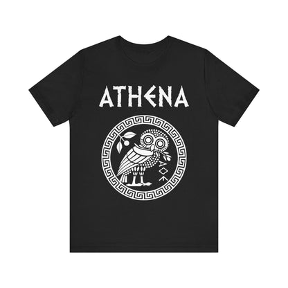 Black / S Athena Greek Goddess of Wisdom T-Shirt