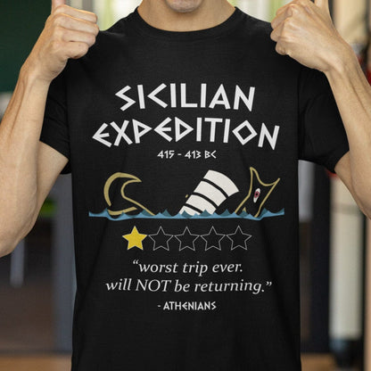 Black / S Athens Sicilian Expedition T-Shirt